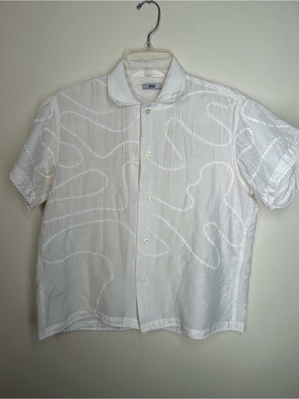 BODE button down ric rac shirt- flawed!